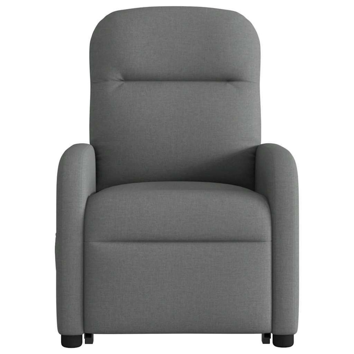 VIDAXL Fauteuil inclinable de massage electrique Gris fonce Tissu