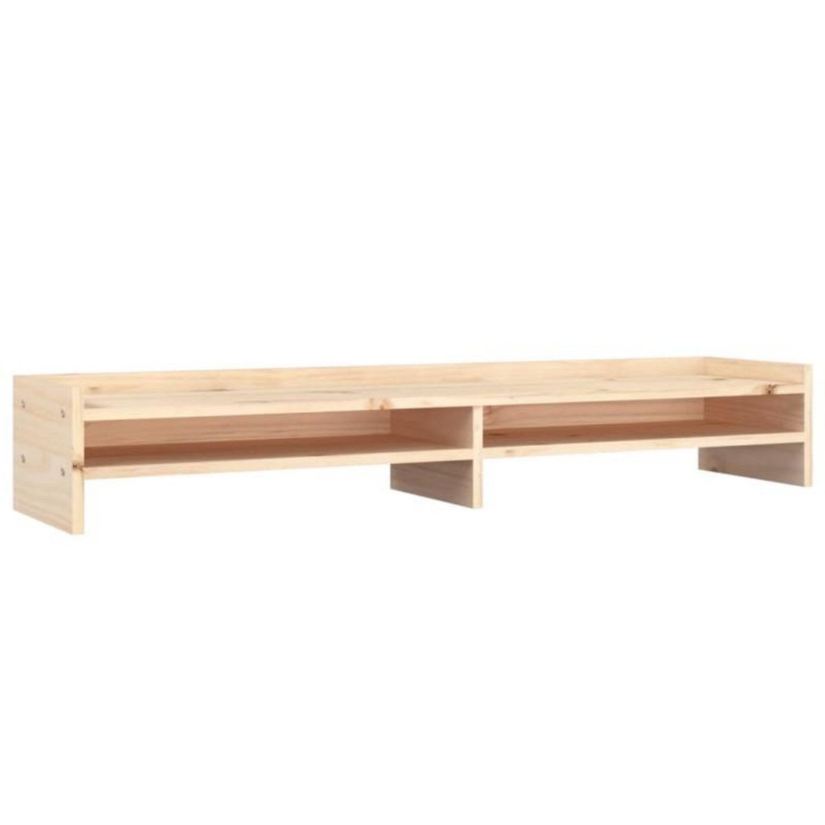 VIDAXL Support pour moniteur 100x24x16 cm Bois de pin solide