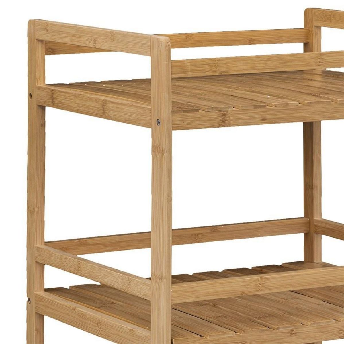 ATMOSPHERA Desserte roulettes 3 niveaux bambou Linha