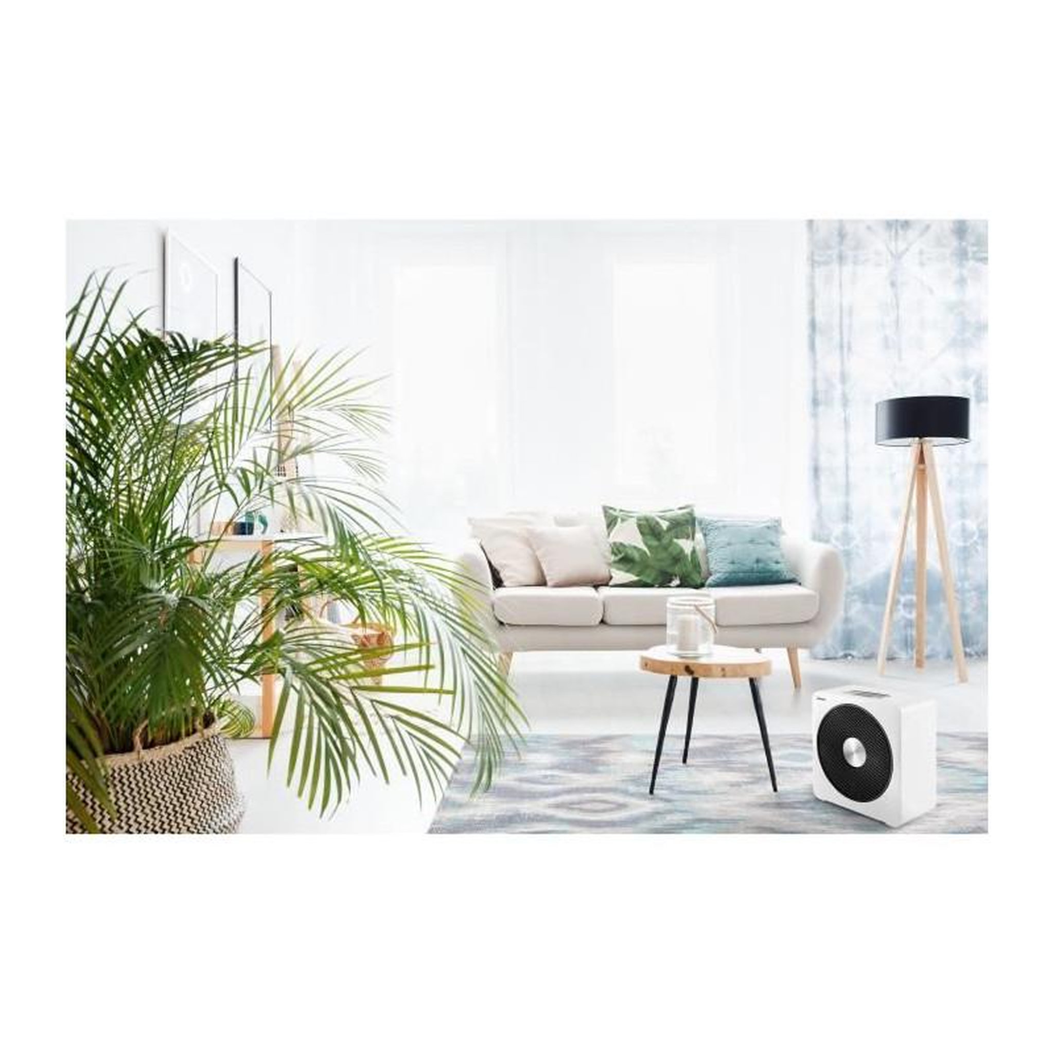 Voir la diapositive 2 : Domo Chauffage céramique - 2500 W - DOMO - DO7344H - 34,8 x 18,3 x 35,2 cm - Blanc