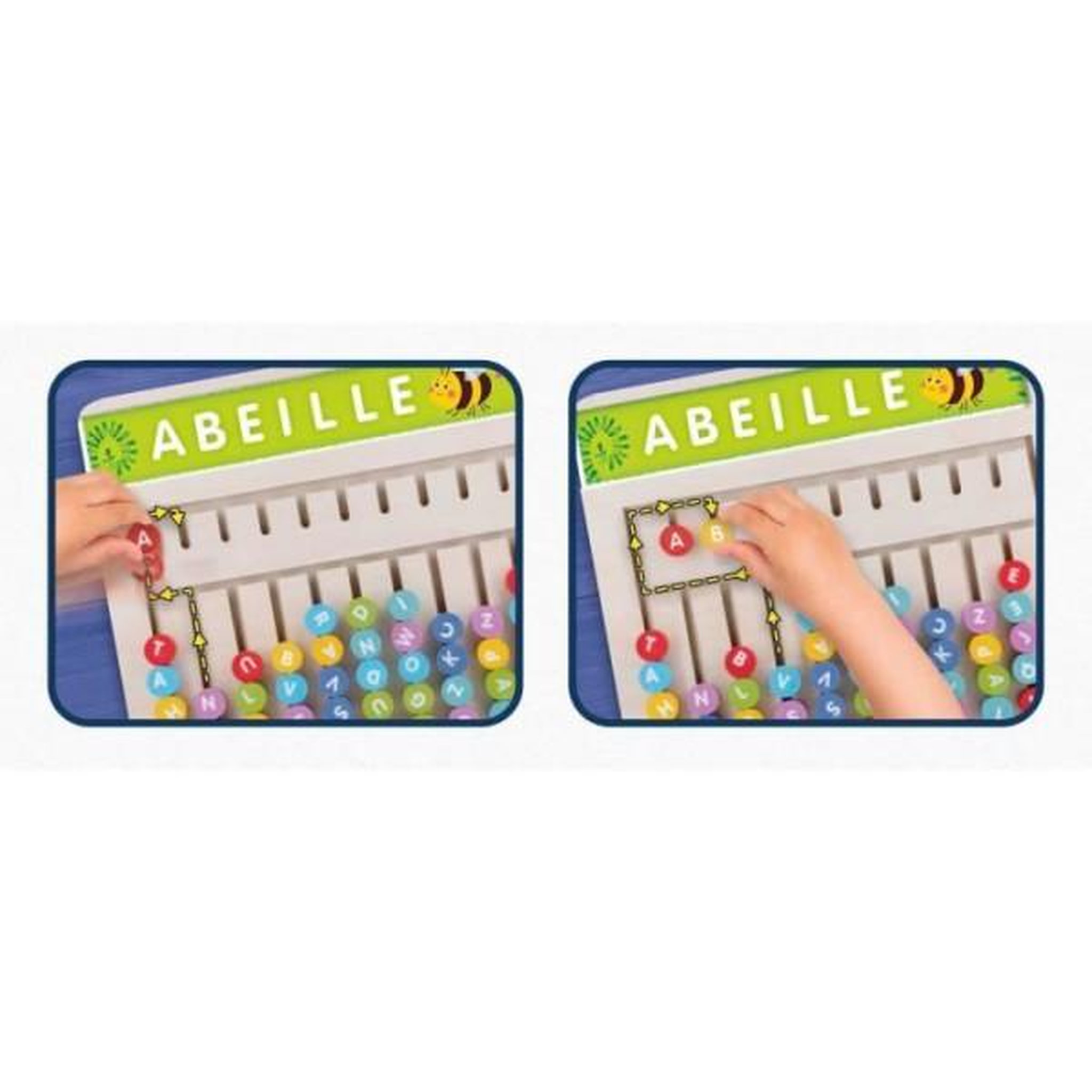 Voir la diapositive 4 : LISCIANI GIOCHI Compose-mots - Jeu Montessori - MONTESSORI - Tableau en Bois, Lettres et Chiffres Magnétiques