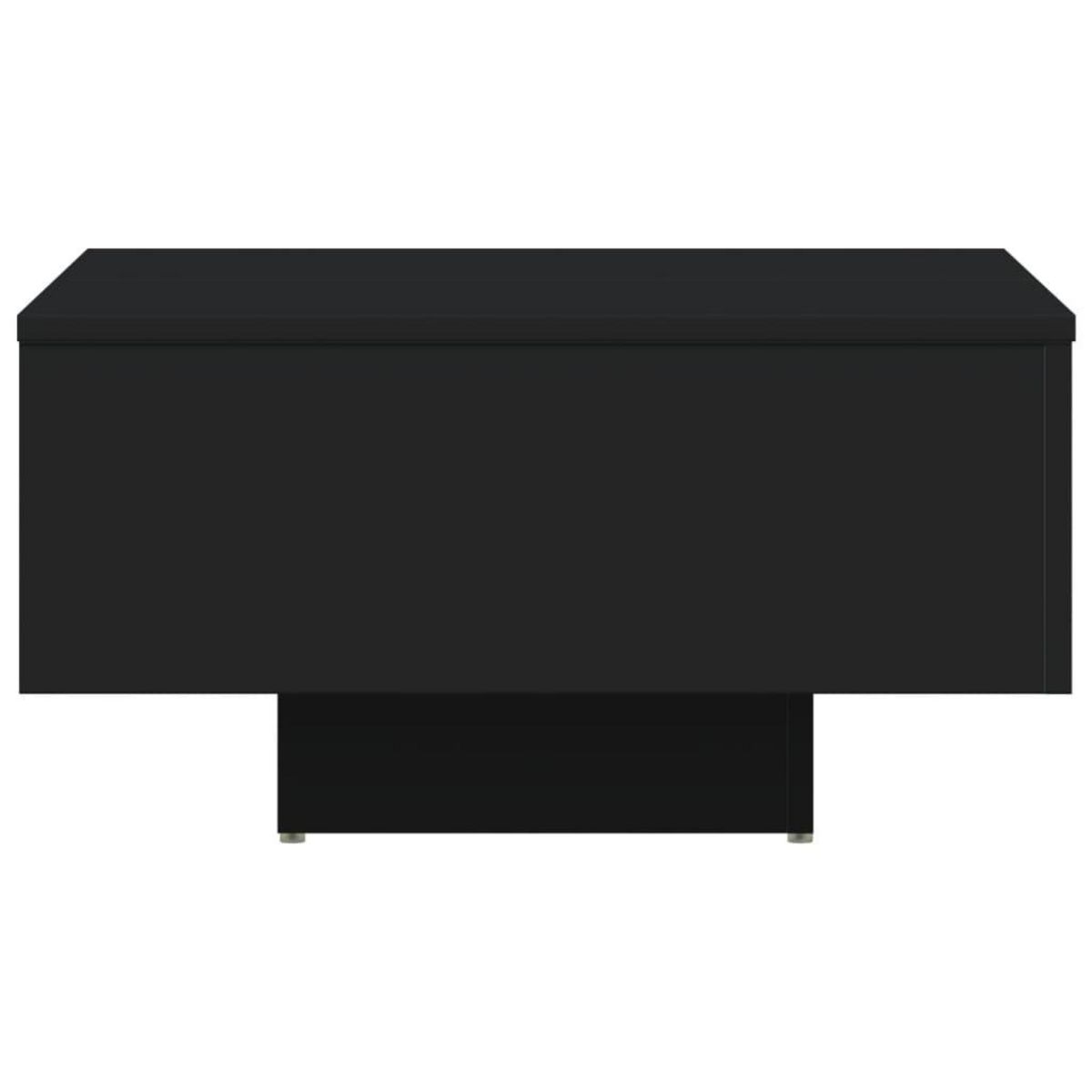 VIDAXL Table basse noir 60x60x31,5 cm bois d'ingenierie