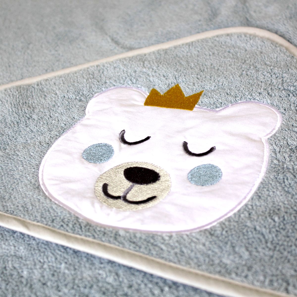 Babycalin Cape de bain éponge couleur à capuche