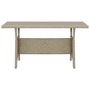 Voir la diapositive 2 : VIDAXL Table de jardin Gris 120x70x66 cm Resine tressee