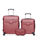 AMERICAN TRAVEL AMERICAN TRAVEL - Lot de 3 - Valise weekend, valise cabine et vanity CHELSEA. Coloris disponibles : Bleu, Noir