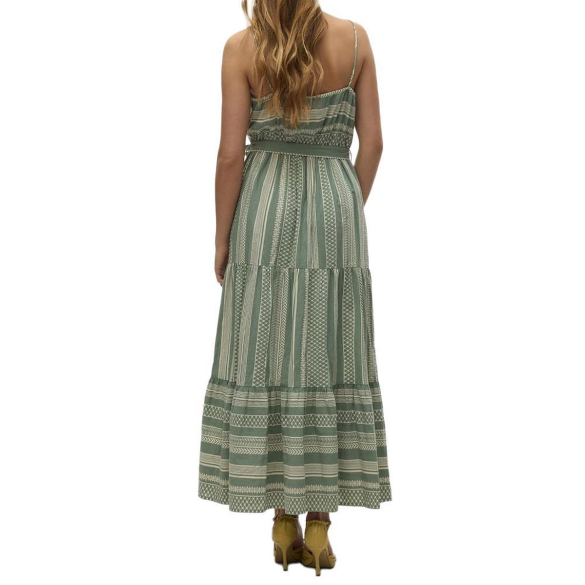 Vero Moda Robe Vert/Beige Femme Vero Moda Dicthe