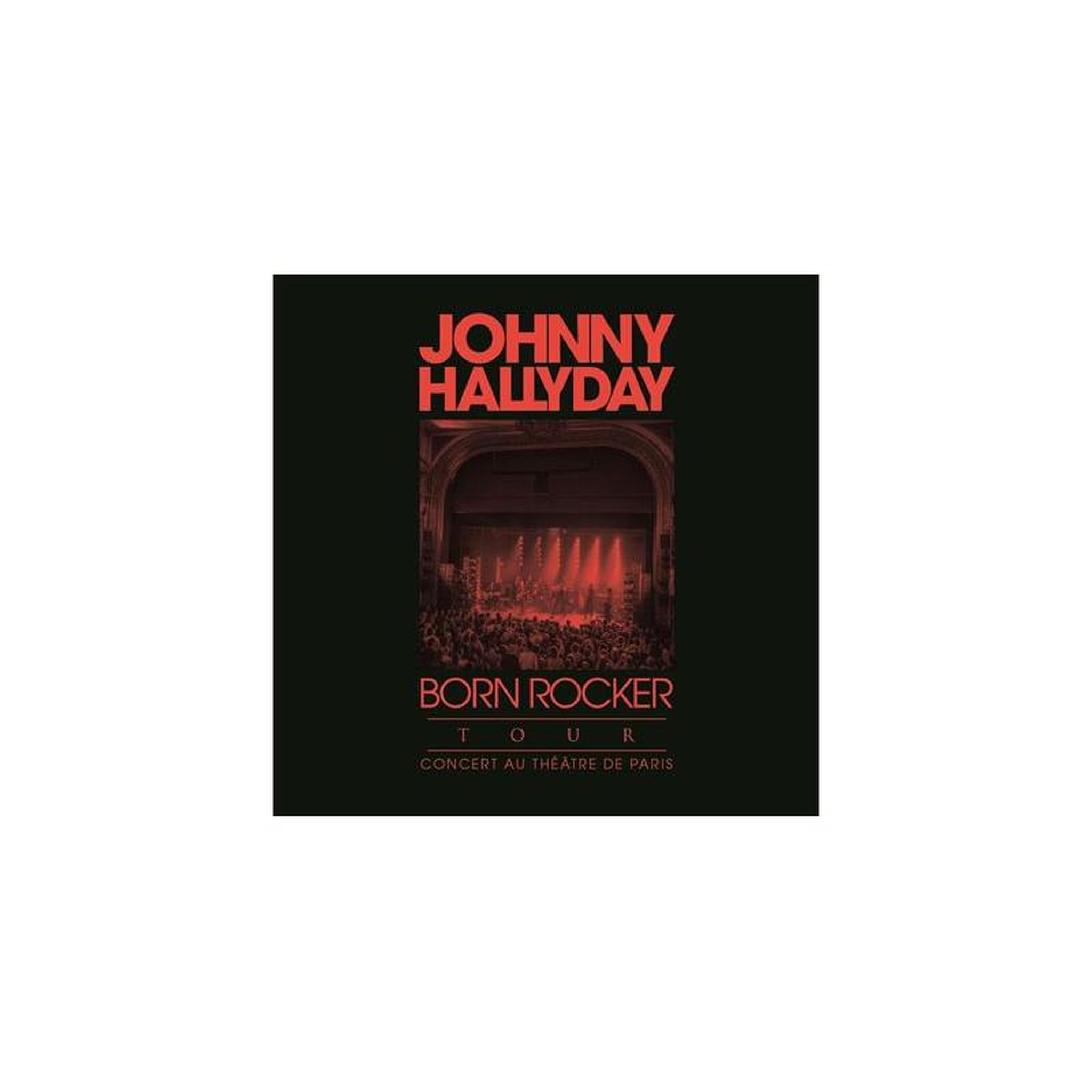 Johnny hallyday – born rocker tour théâtre de paris, coffret double vinyle 2lp live, variété