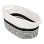 Voir la diapositive 1 :  Panier de Rangement  Mix N Modul  15x31cm Blanc & Noir