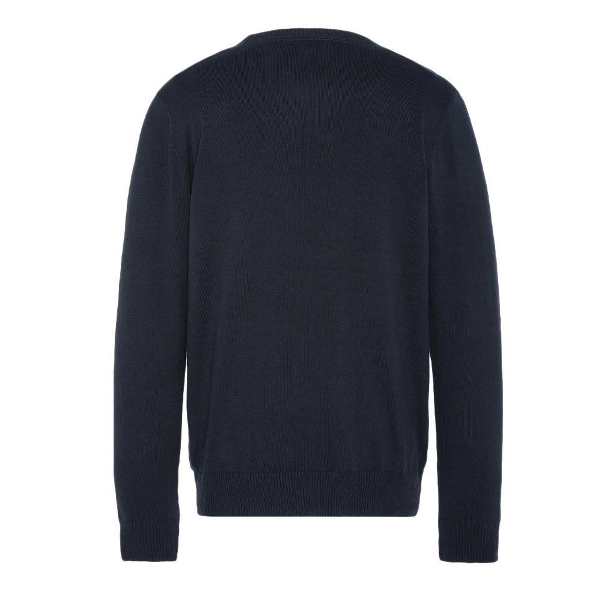 Voir la diapositive 2 : Schott Pull Marine Homme Schott Basic Fin Ras