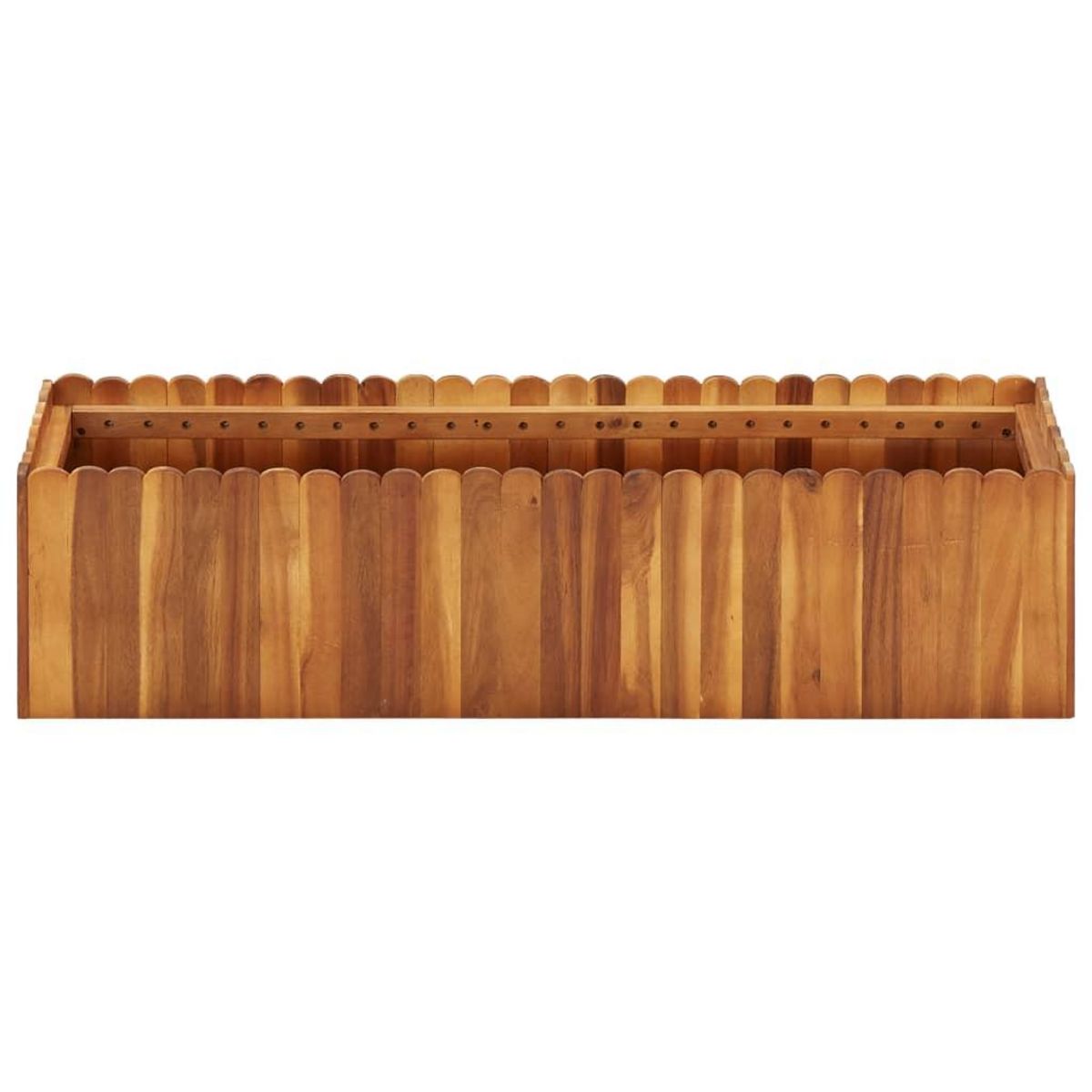 VIDAXL Lit sureleve de jardin 100x30x25 cm Bois massif d'acacia