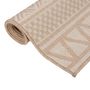 Voir la diapositive 3 : VIDAXL Tapis a tissage plat d'exterieur 80x150 cm Rayures brunes