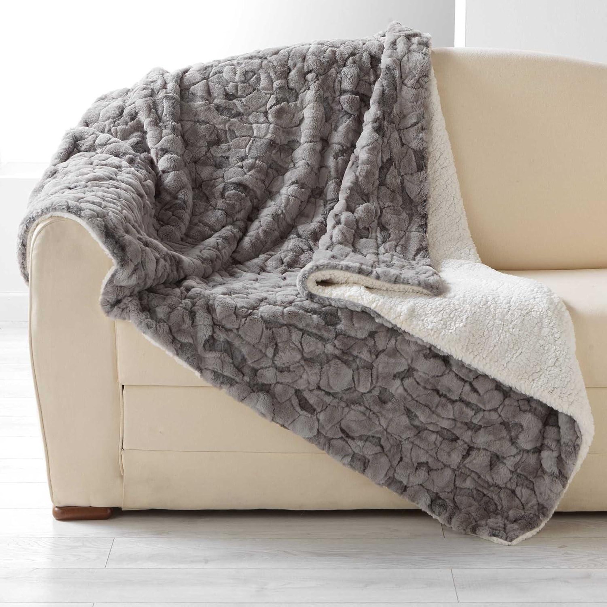 Voir la diapositive 2 : Eden Plaid tout doux Eskimos design et moderne
