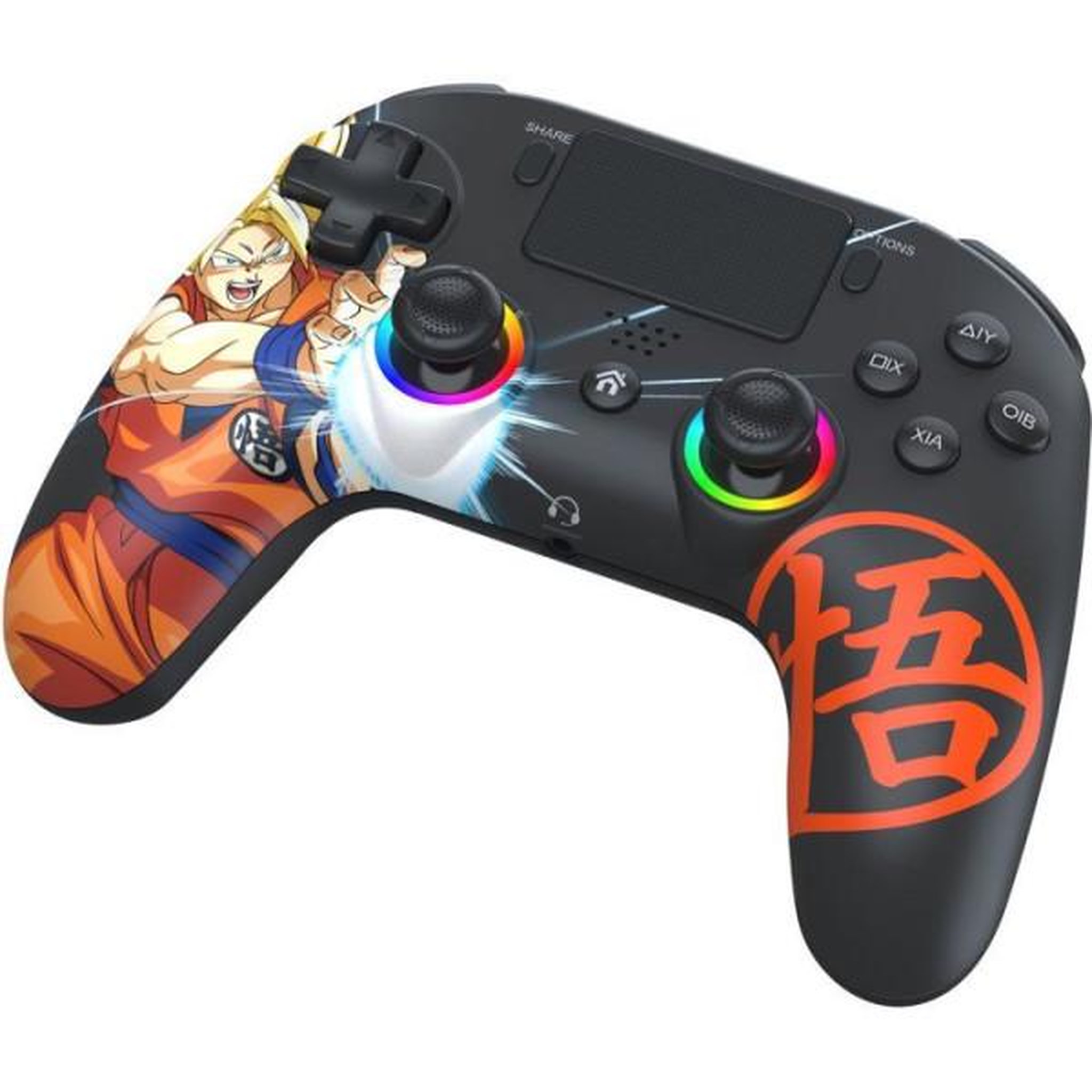 Voir la diapositive 3 : Subsonic Manette sans fil - PS4 / PC - Dragon Ball Goku Super Saiyan - Bluetooth - Noir - SUBSONIC