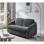 Voir la diapositive 2 : Habitat et Jardin Canapé convertible express en tissu texturé  Laurie  - Couchage 140 cm -  3 places - Gris