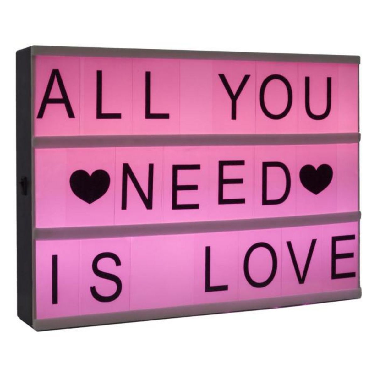 ATMOSPHERA Boîte à Message Lumineuse Multicolore  Cinéma  30cm Noir