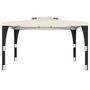 Voir la diapositive 3 : VIDAXL Tonnelle a double toit creme 3,98x2,98 m acier