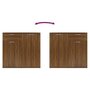 Voir la diapositive 6 : VIDAXL Buffet Chêne marron 80x36x75 cm Bois d ingénierie