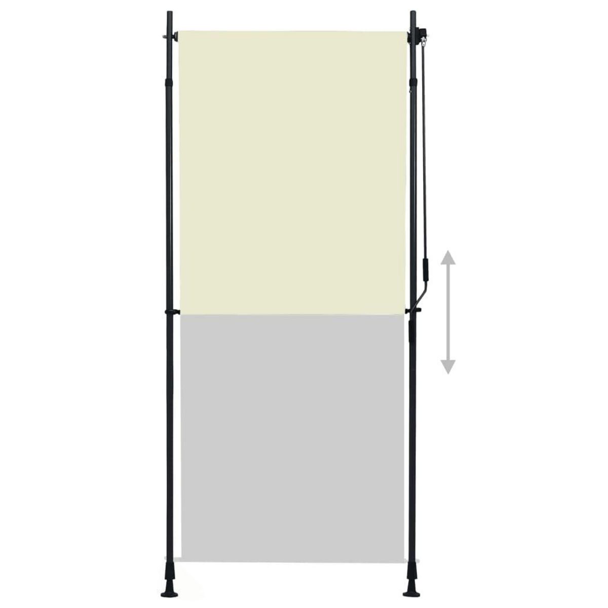 VIDAXL Store roulant d'exterieur 100 x 270 cm Creme