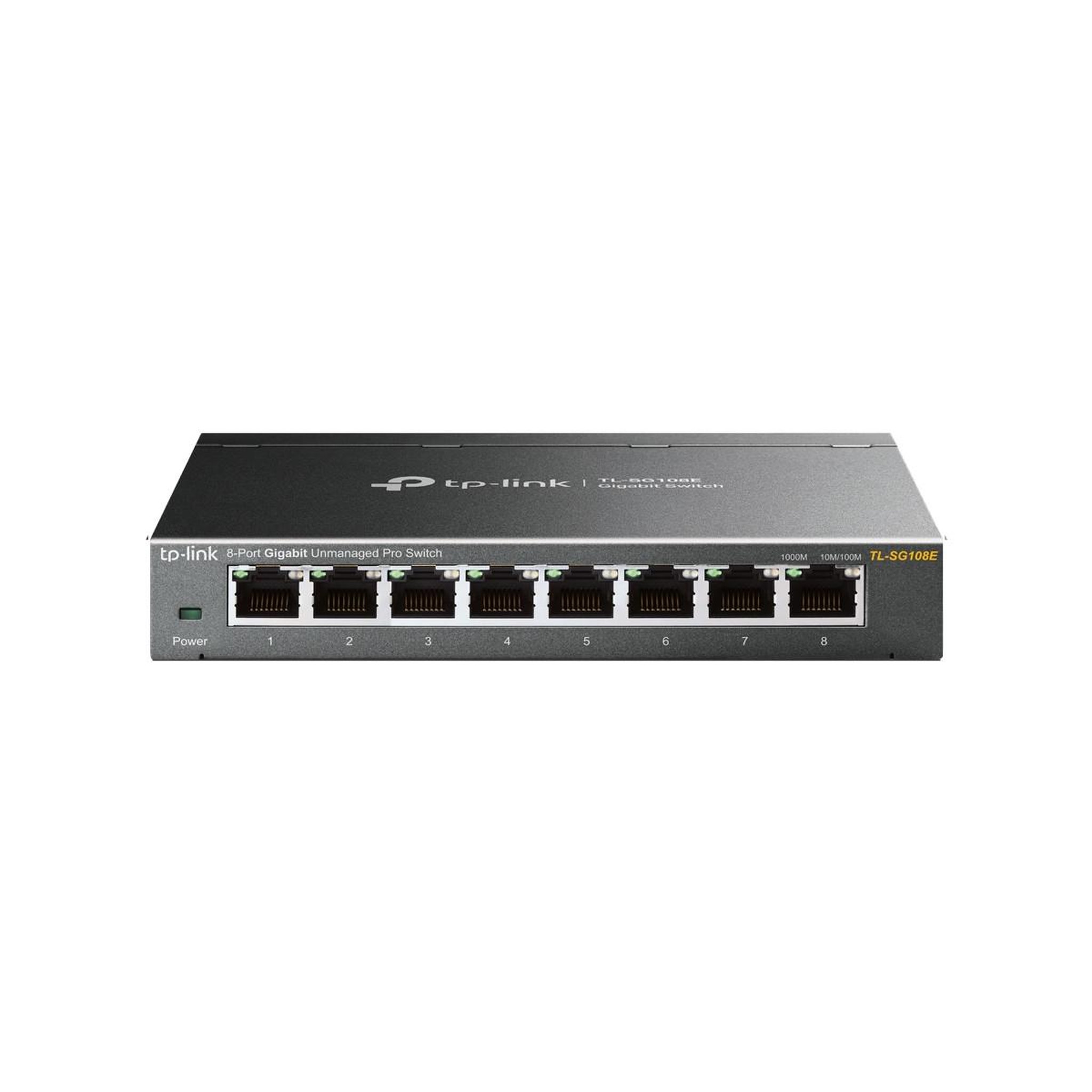 TPLINK TP-Link TL-SG108E commutateur réseau Géré L2 Gigabit Ethernet (10/100/1000) Noir