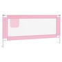 Voir la diapositive 2 : VIDAXL Barriere de securite de lit d'enfant Rose 190x25 cm Tissu