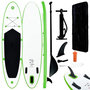Voir la diapositive 1 : VIDAXL Ensemble de planches SUP gonflables Vert et blanc