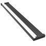 Voir la diapositive 2 : VIDAXL Etagere de douche de paroi de douche a l'italienne Noir 100 cm