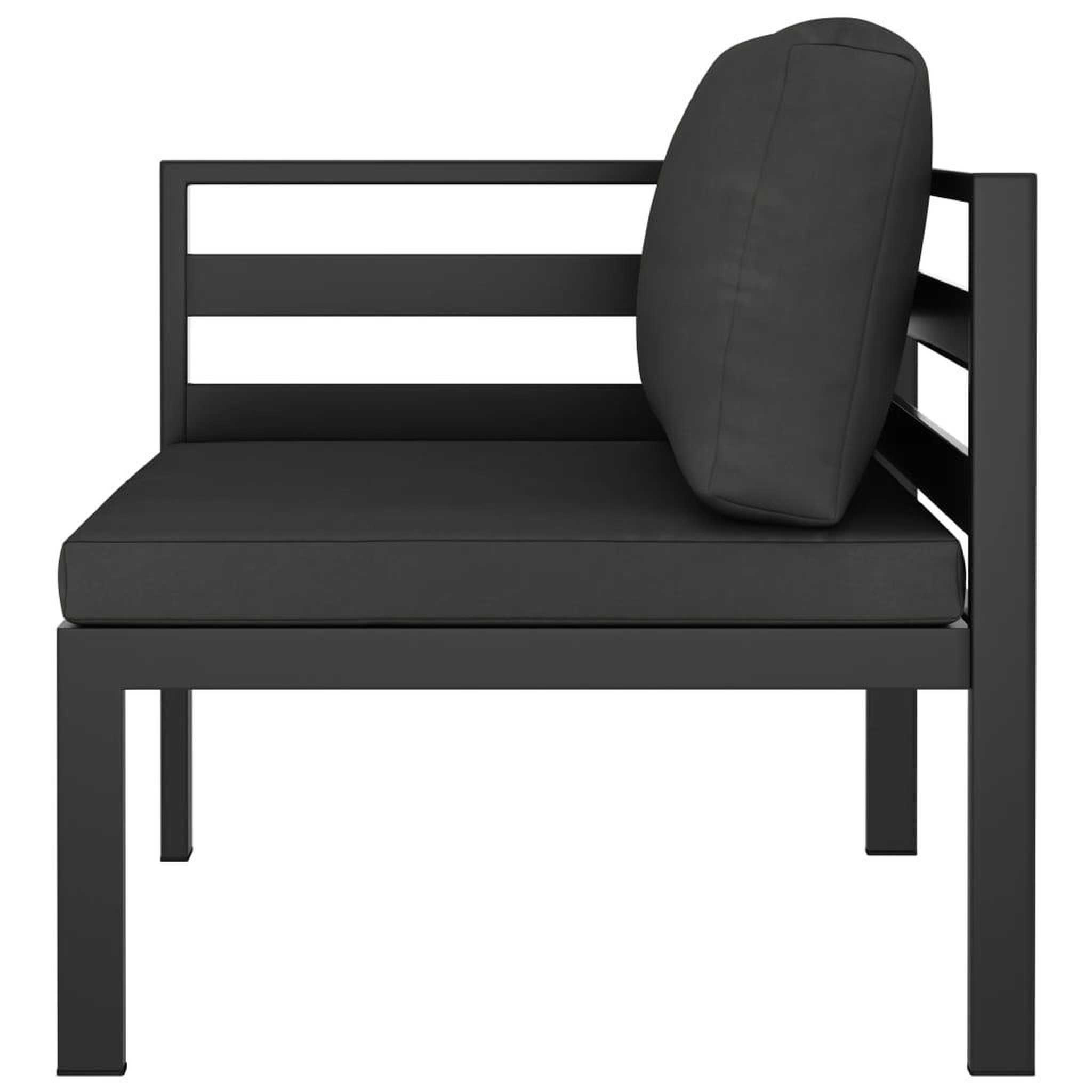 Voir la diapositive 4 : VIDAXL Salon de jardin 7 pcs avec coussins Aluminium Anthracite