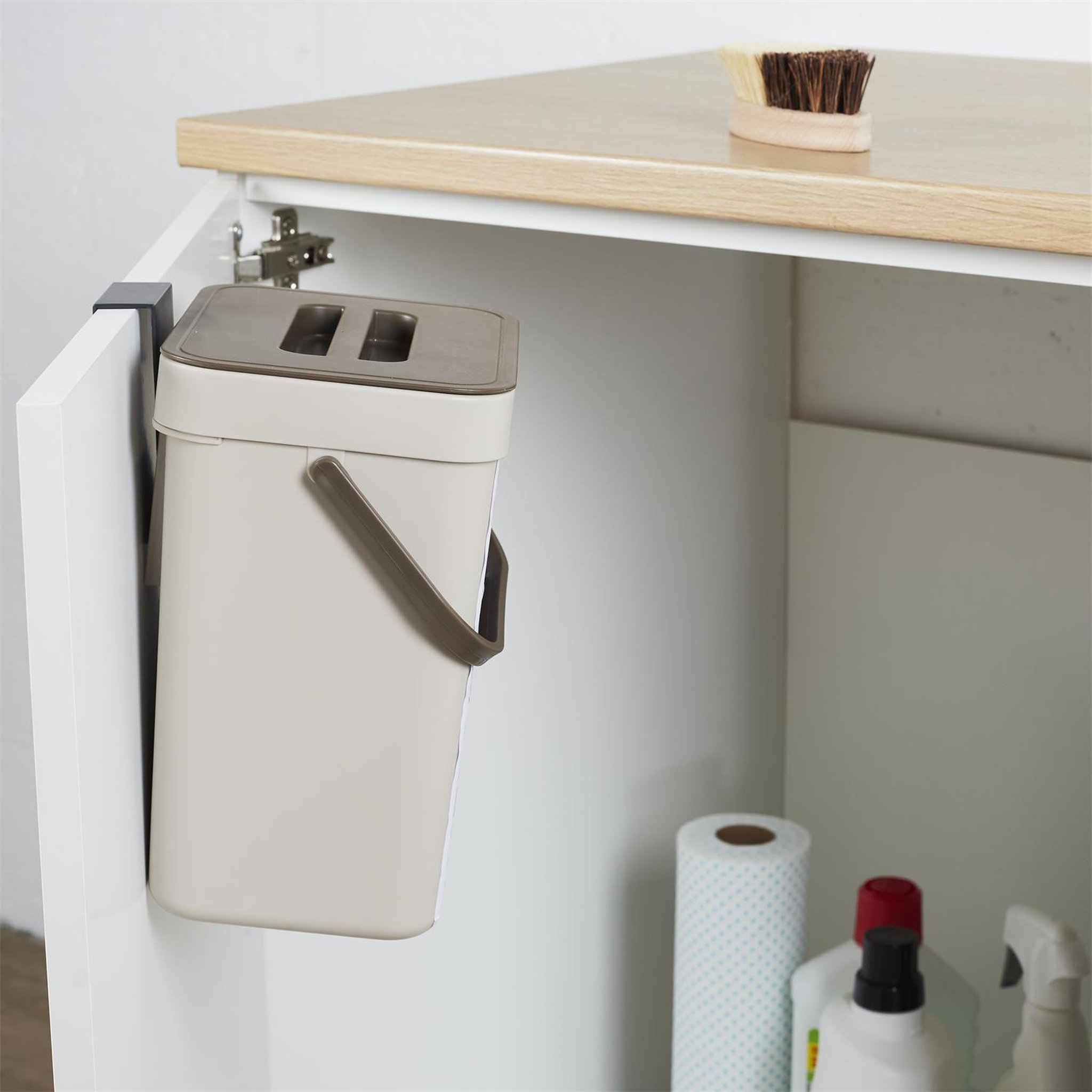 Voir la diapositive 5 : Je cherche une idee Poubelle de compostage 5 l avec accroche