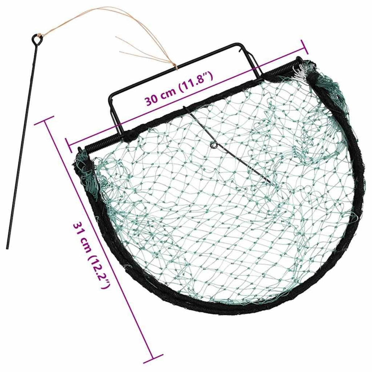 VIDAXL Piege a oiseaux vert 30 cm acier