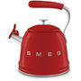 Voir la diapositive 1 : SMEG Bouilloire Sifflante 2.3L Rouge