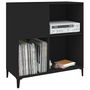 Voir la diapositive 4 : VIDAXL Armoire a disques noir 84,5x38x89 cm bois d'ingenierie