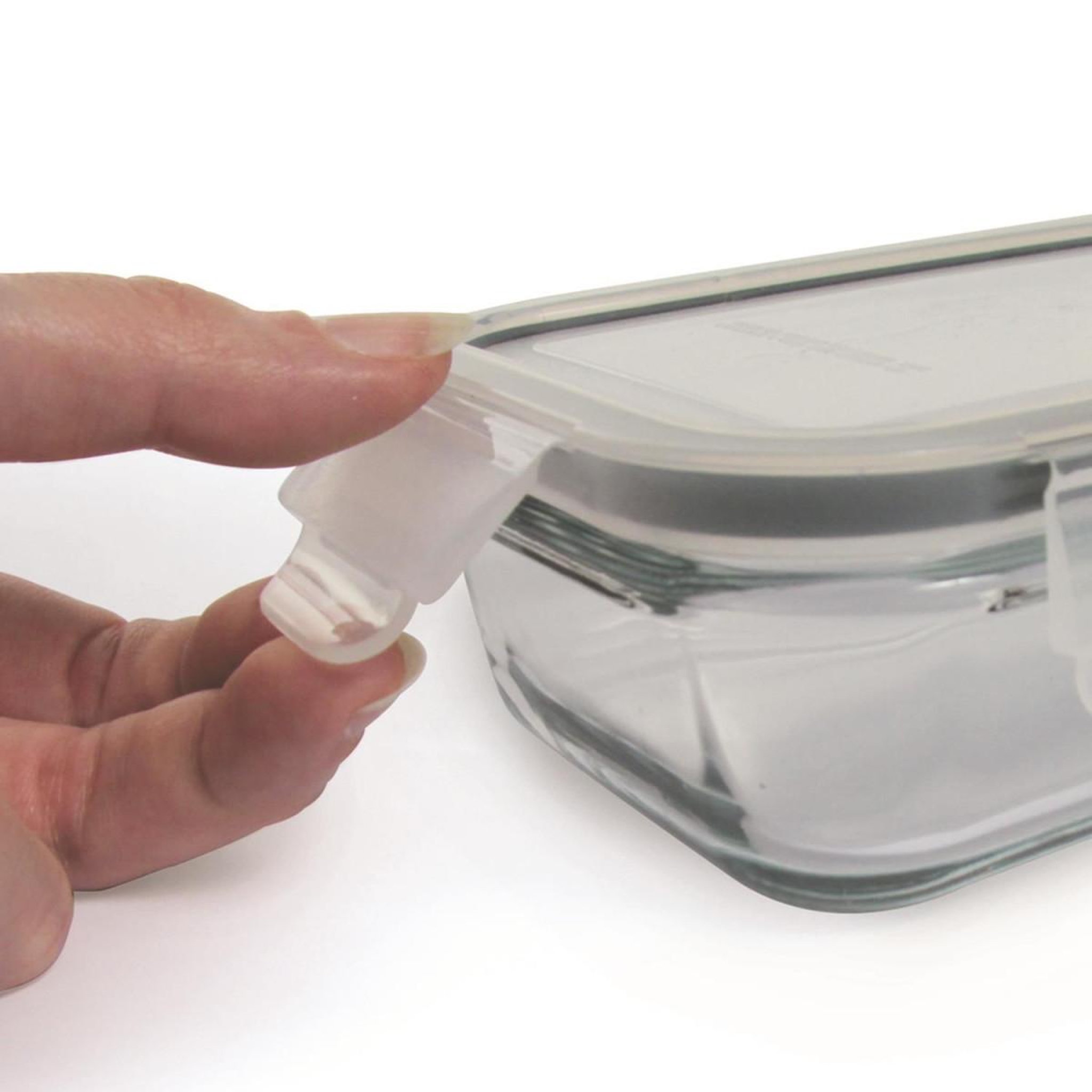 Voir la diapositive 2 : COOK CONCEPT Lot de 3 Plats à Four & Couvercles  Forno  22cm Transparent