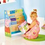 MOOSE TOYS Peppa Pig - Bibliothèque à pochettes pour enfantss Rangement de livres pour chambre d'enfant 