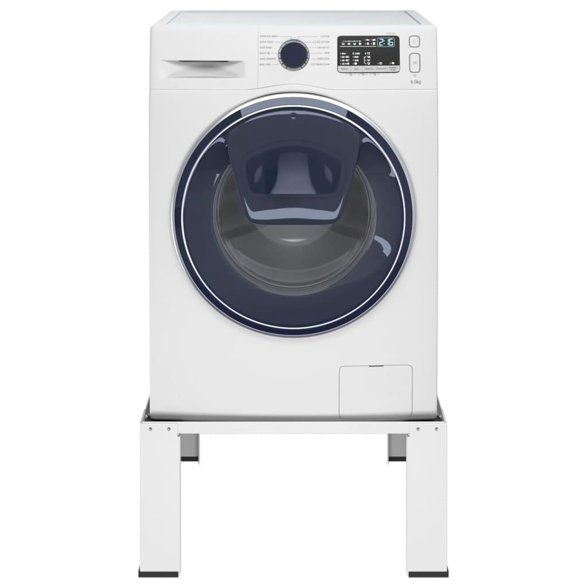 Voir la diapositive 2 : VIDAXL Socle pour machine a laver Blanc