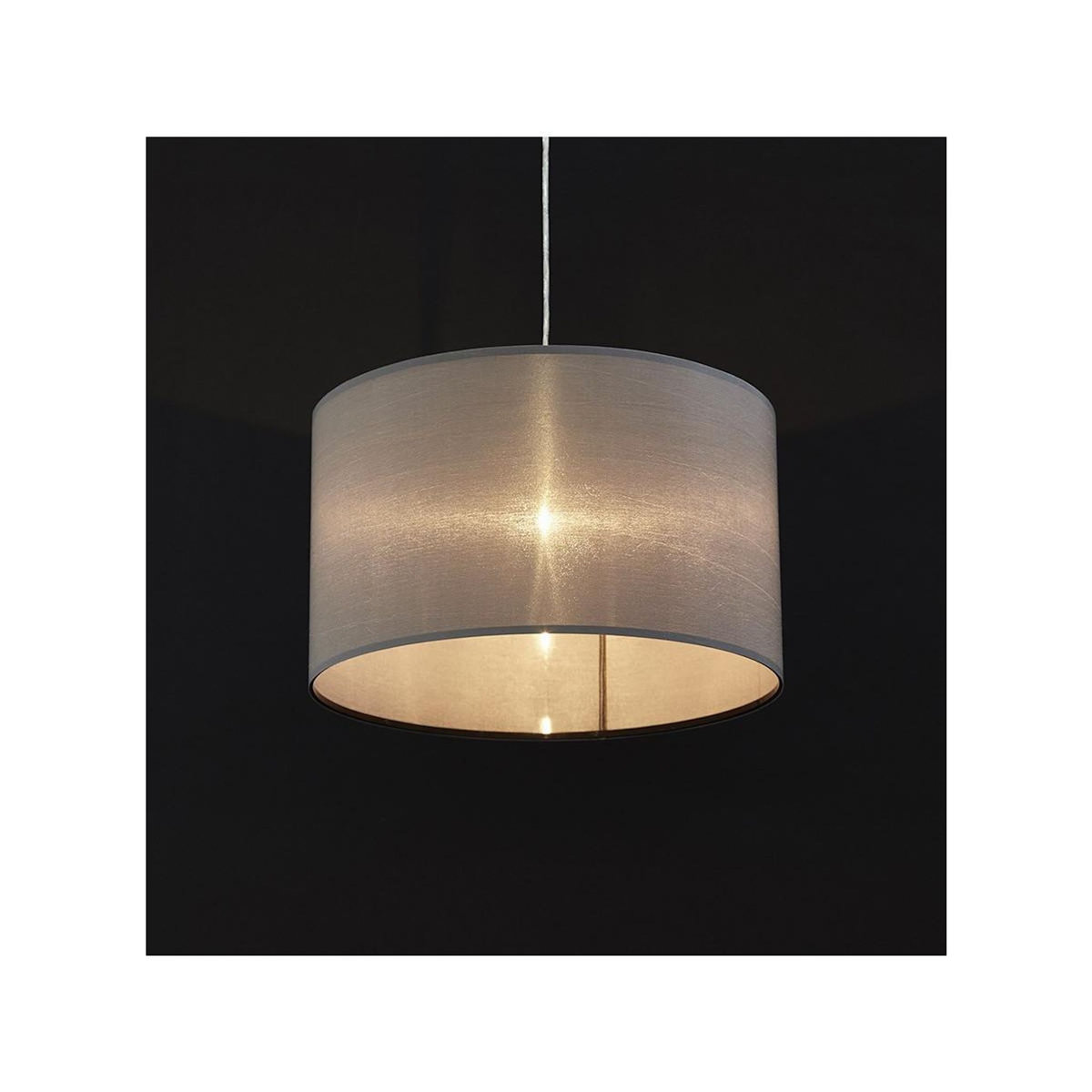 Paris Prix Lampe Suspension avec Abat-Jour  Fidelio  50cm Gris