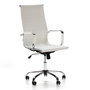 Voir la diapositive 1 : VS VENTA-STOCK Fauteuil de Bureau Londres inclinable Blanc, Cuir synthétique