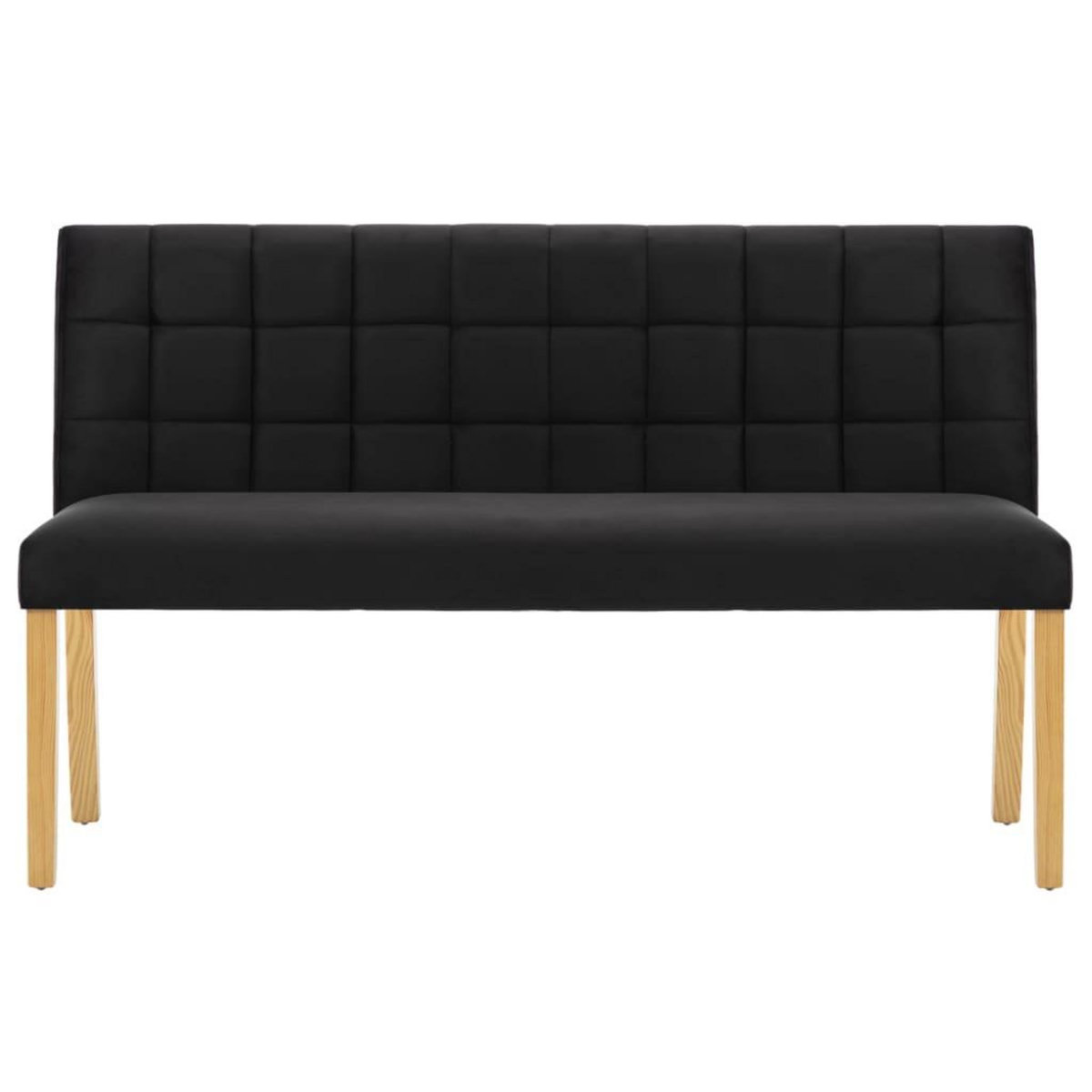 VIDAXL Banc 140 cm Noir Velours