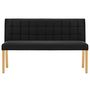 Voir la diapositive 3 : VIDAXL Banc 140 cm Noir Velours