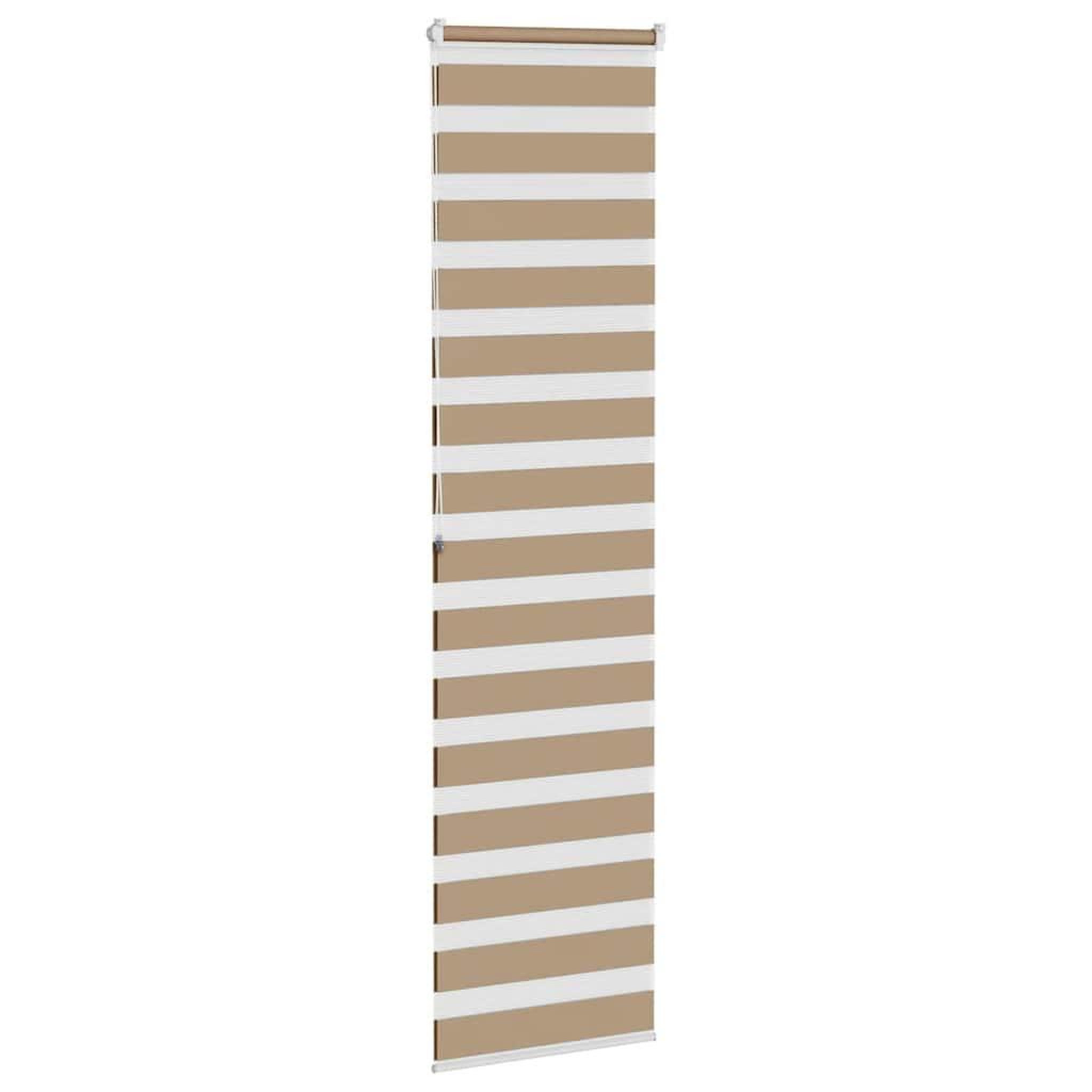 Voir la diapositive 4 : VIDAXL Store zebre marron sable largeur du tissu 55,9 cm polyester