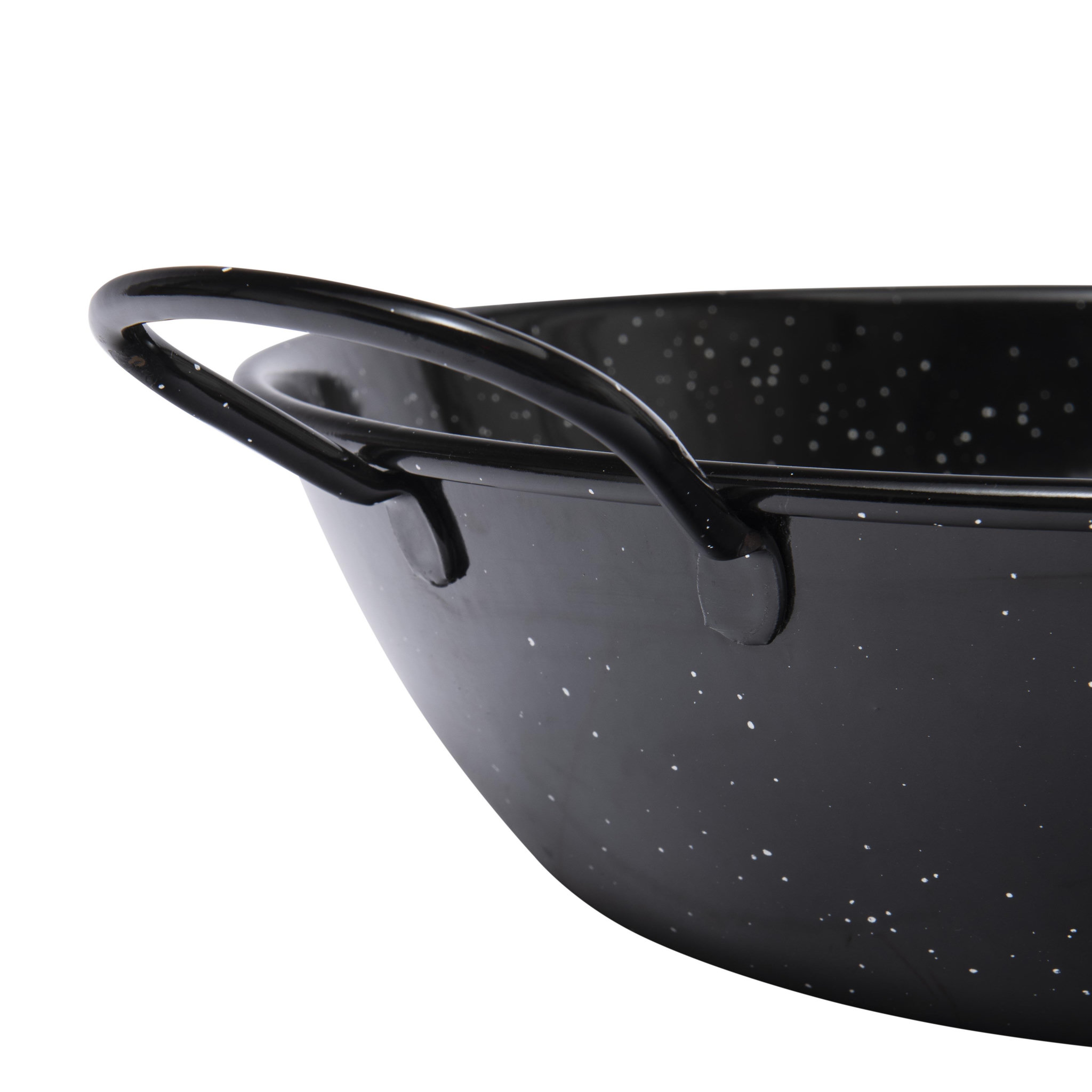 Voir la diapositive 5 :  Plat à paella haut en métal émaillé 2 poignées   ø 36 cm