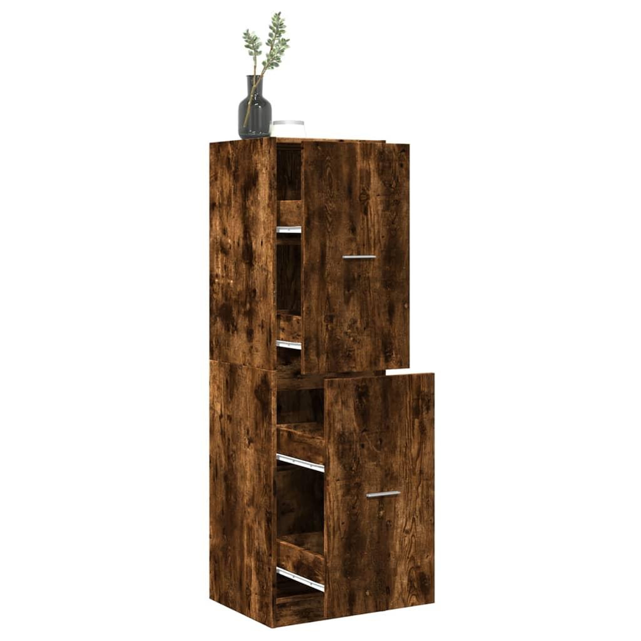 VIDAXL Armoire d'apothicaire chene fume 40x41x144,5 cm bois ingenierie