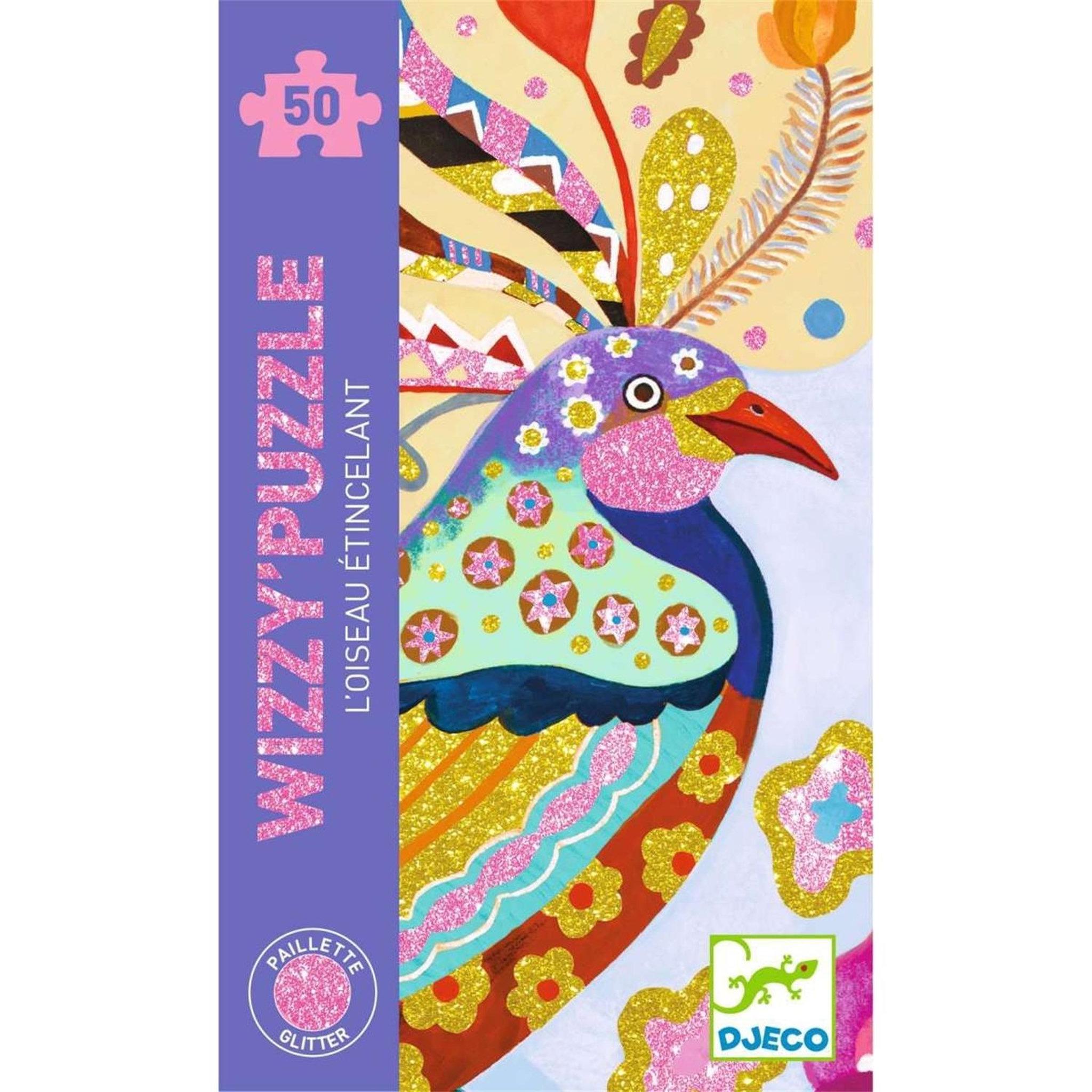 Voir la diapositive 3 : Djeco Wizzy puzzle l oiseau etincellant 50 pieces