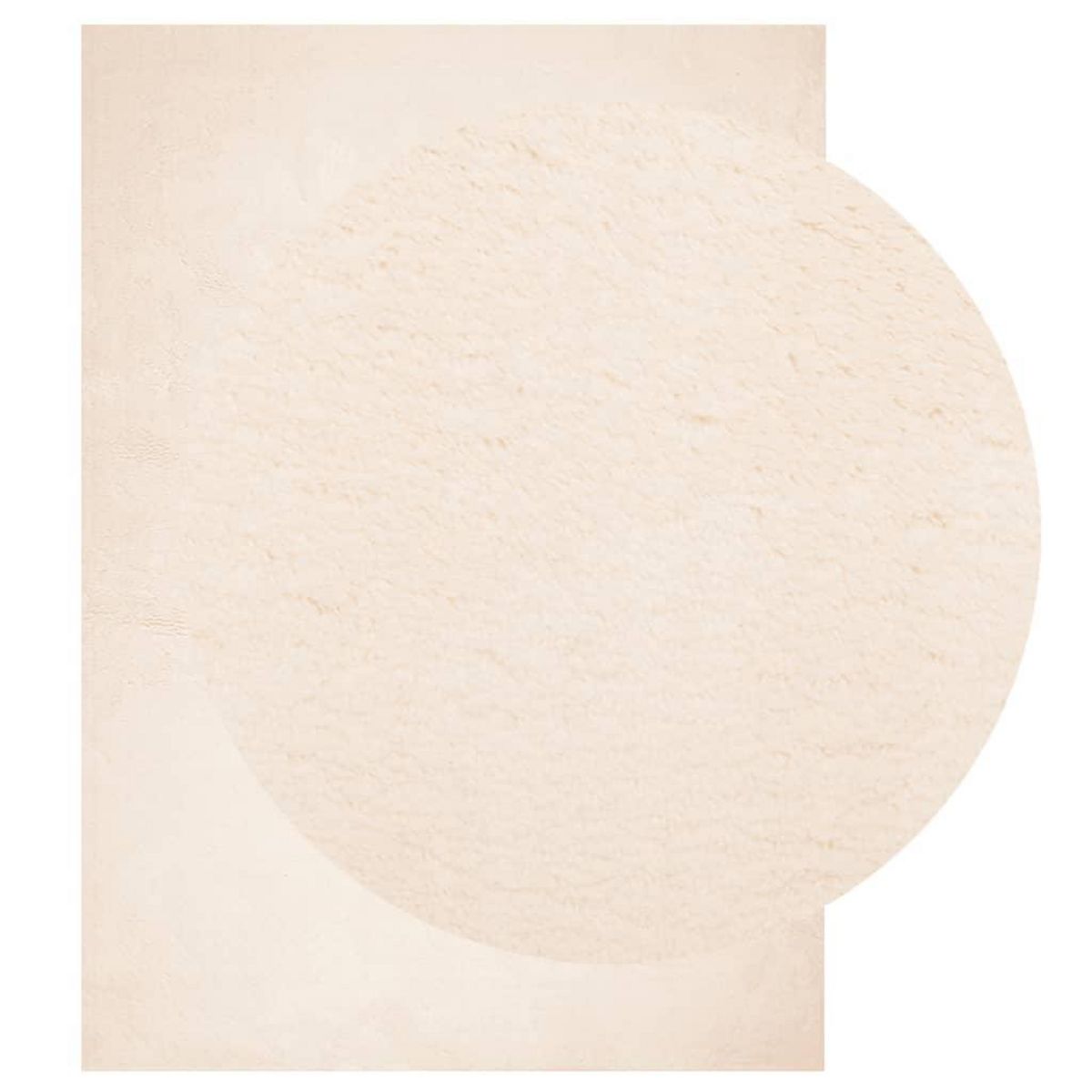 VIDAXL Tapis HUARTE a poils courts doux et lavable beige 240x340 cm