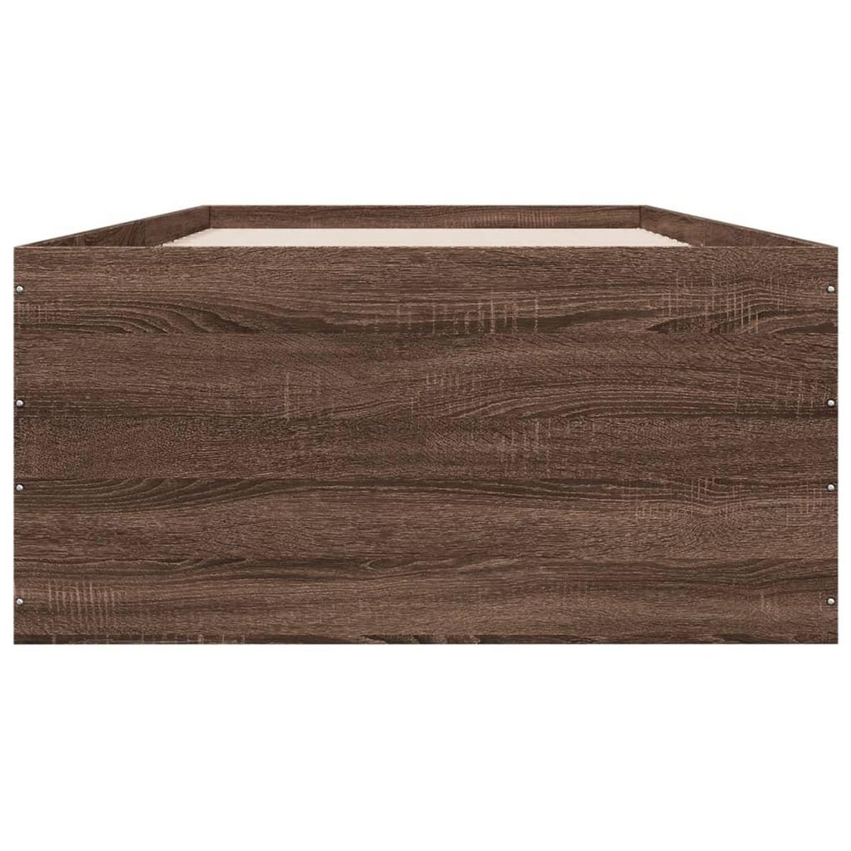 VIDAXL Cadre de lit sans matelas chene marron 100x200 cm