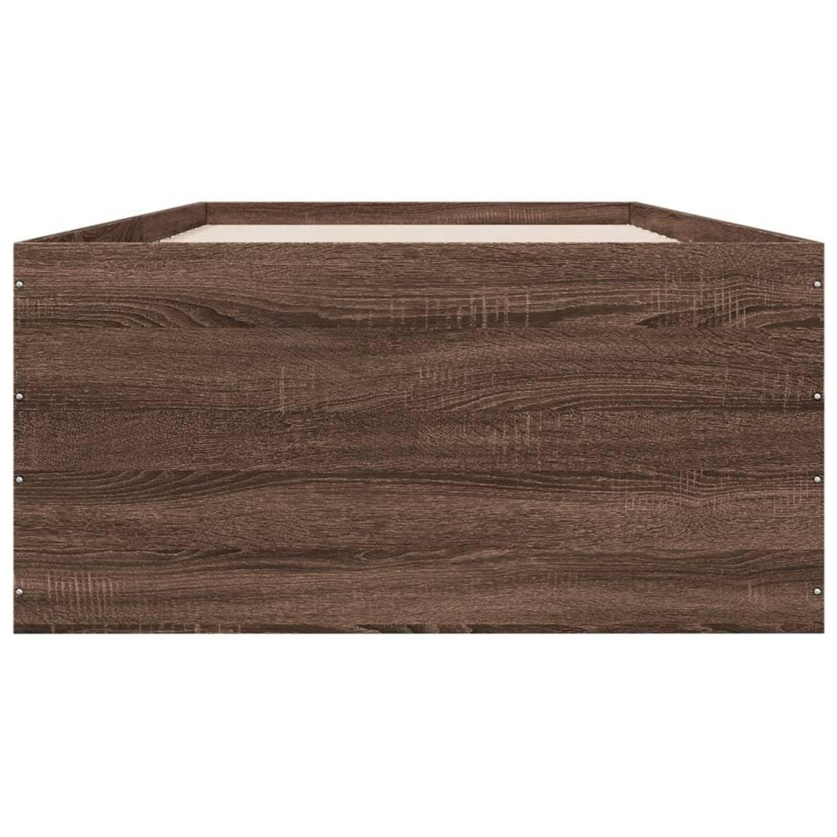VIDAXL Cadre de lit sans matelas chene marron 100x200 cm