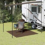 VIDAXL Tapis de tente 250x250 cm Marron