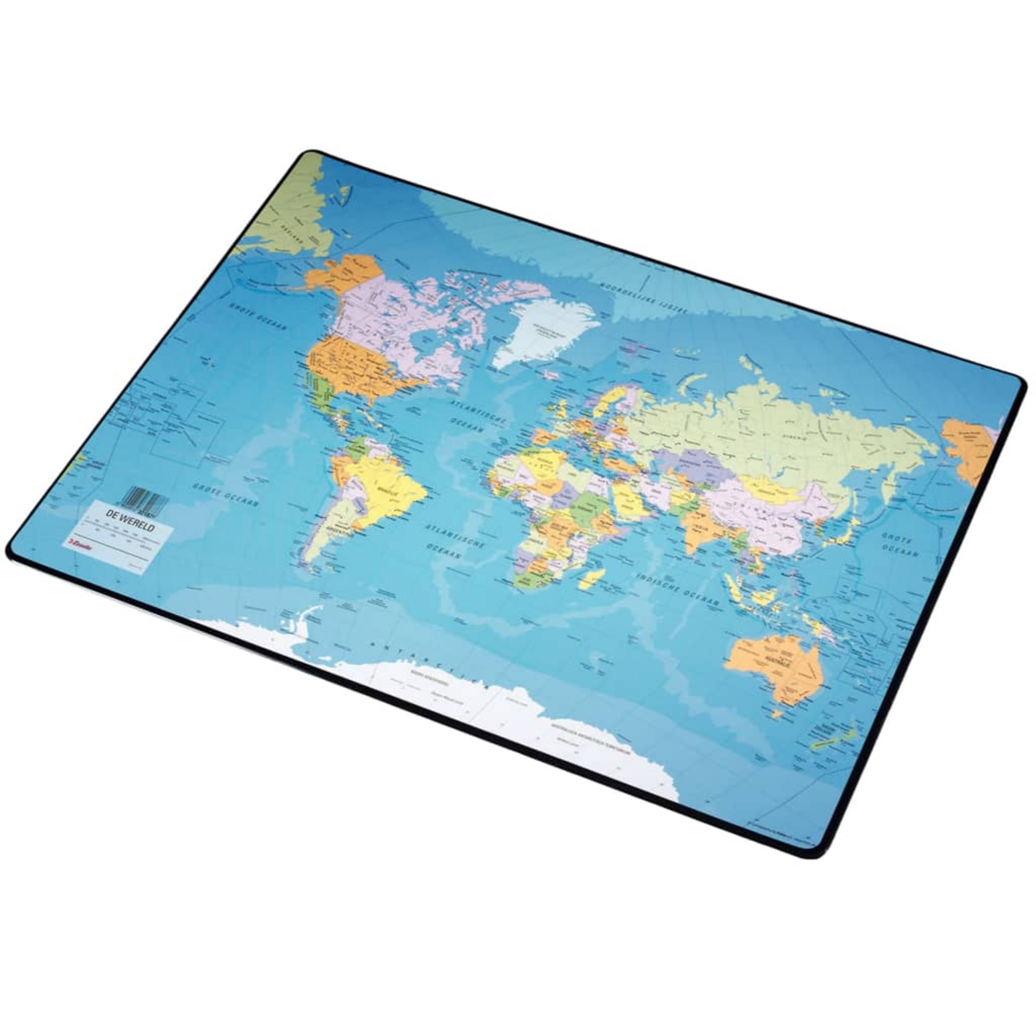 Sous-Main Carte Du Monde Esselte - 41x54 Cm, Antidérapant, Design Moderne Pour Bureau