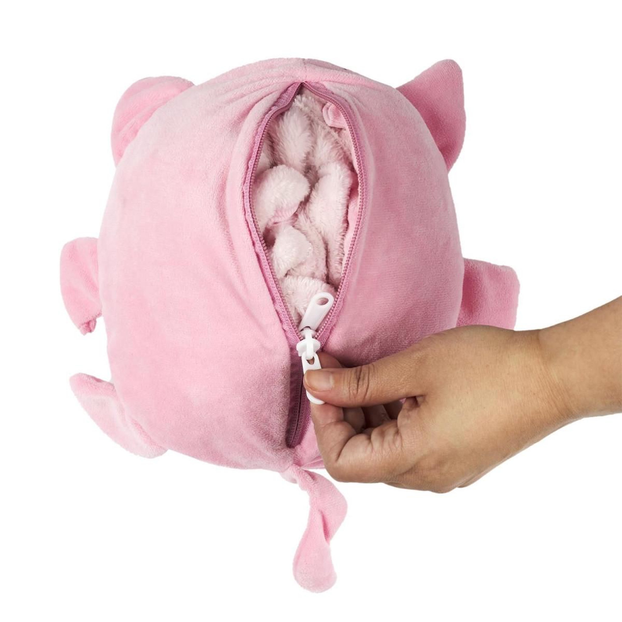 Voir la diapositive 3 : HOME DECO KIDS Sweat pochon peluche  enfant  66cm rose