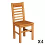 Table BOSTON L.200 cm. + 6 chaises chêne clair