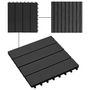 Voir la diapositive 4 : VIDAXL Carreaux de terrasse 22 pcs 30 x 30 cm 2 m^2 WPC Noir